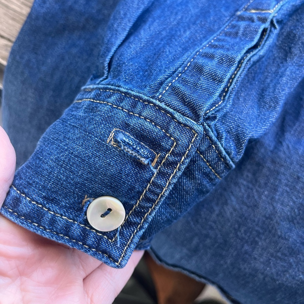 Outerknown chambray button down top size small‎ N… - image 7